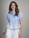Elvira Collections Blouse Renate - Striped Blue