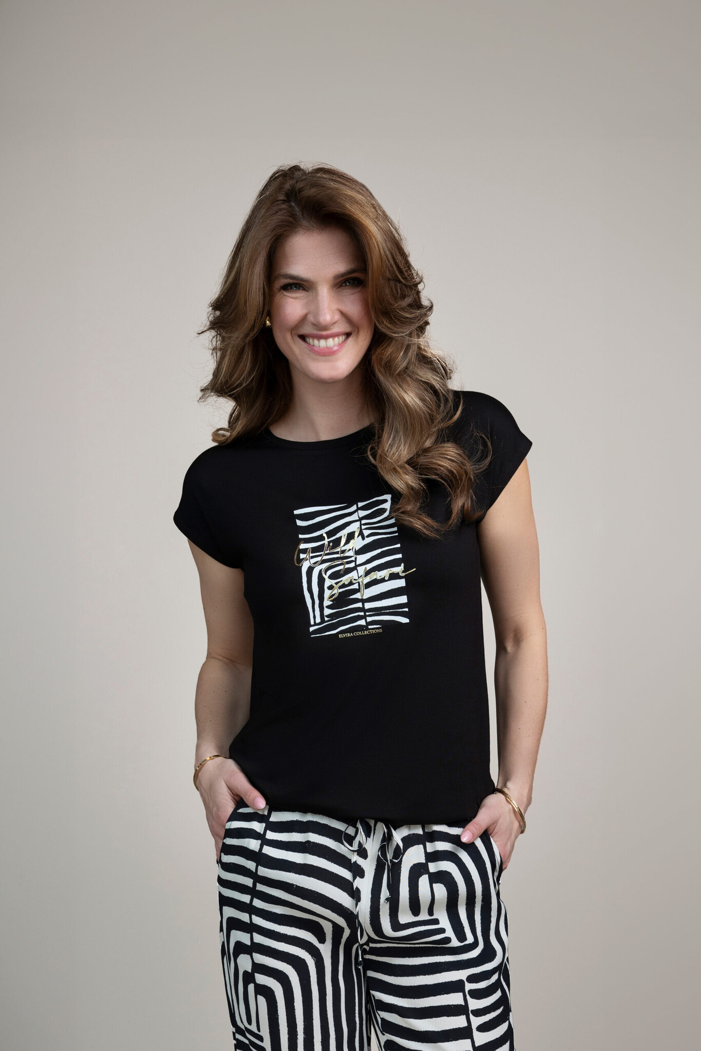 Elvira Collections T-Shirt Safari - Black