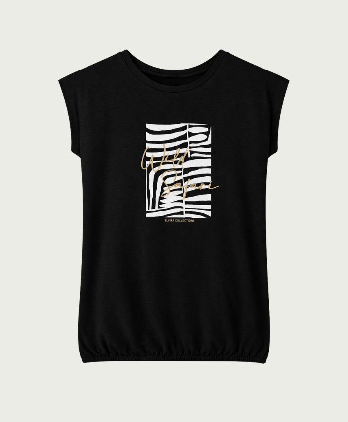Elvira Collections T-Shirt Safari - Black