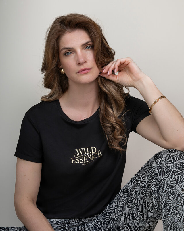 Elvira Collections T-Shirt Wild Essence - Black