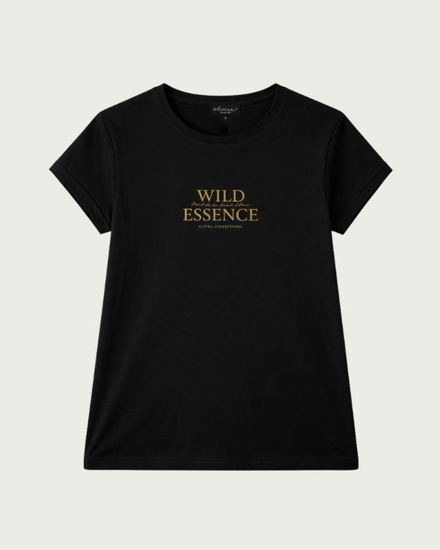 Elvira Collections T-Shirt Wild Essence - Black