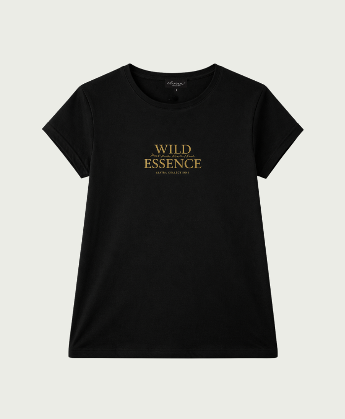 Elvira Collections T-Shirt Wild Essence - Black