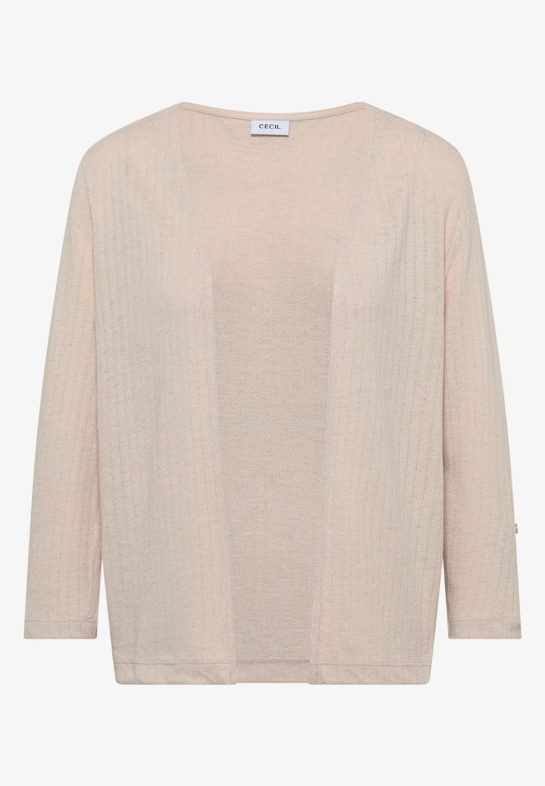 Cecil Cardigan Knit Look - Pearl Beige