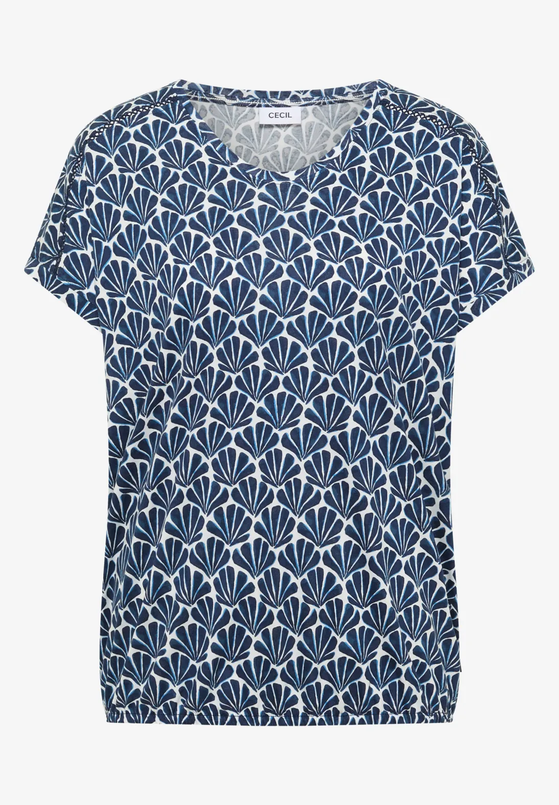 Cecil Print Shirt - Universal Blue