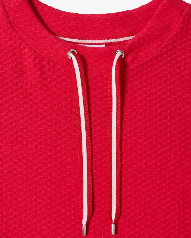 Cecil Struktur Shirt - Glazed Apple Red