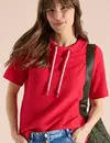 Cecil Structuur Shirt - Glazed Apple Red