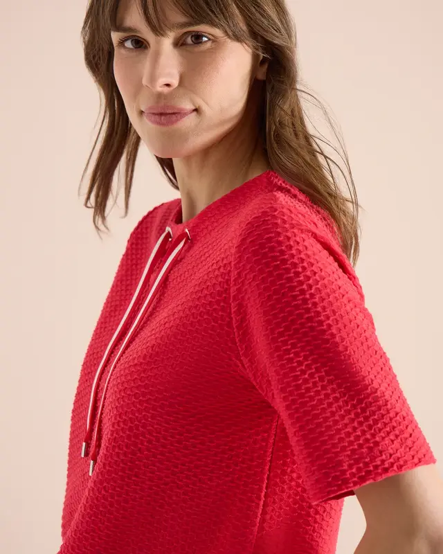Cecil Structured Shirt - Glazed Apple Red
