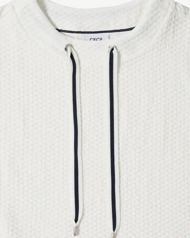 Cecil Struktur Shirt - Vanilla White