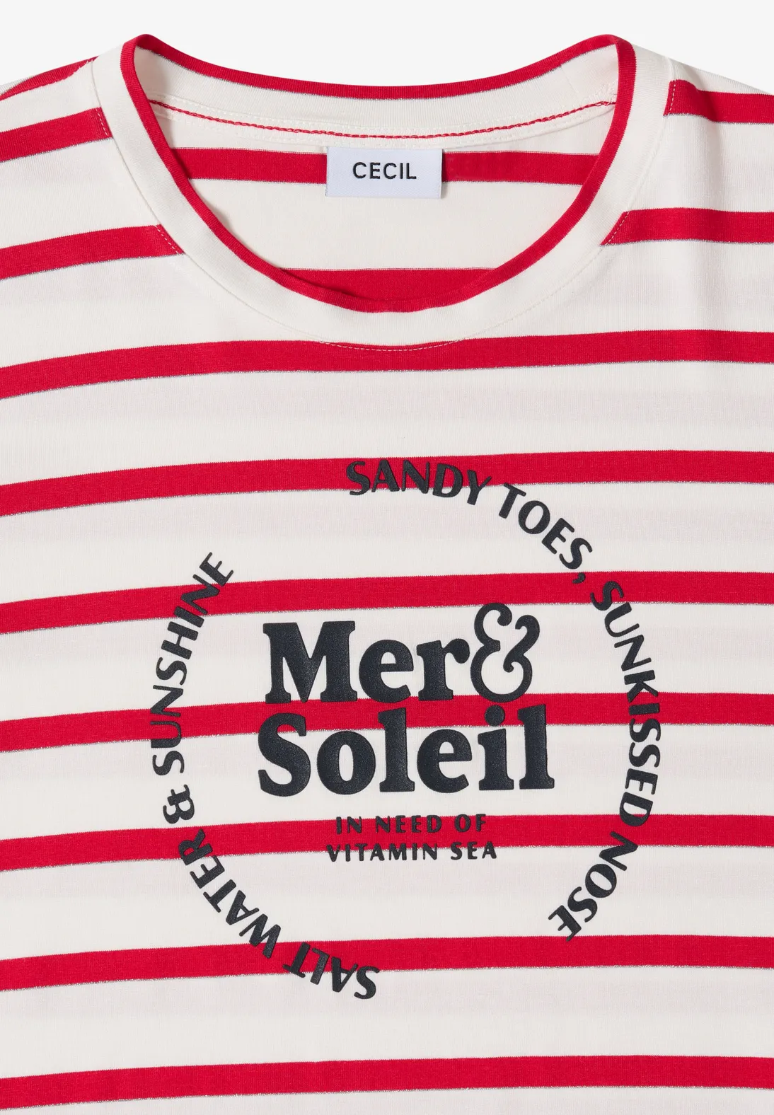 Cecil Striped Shirt - Glazed Apple Red