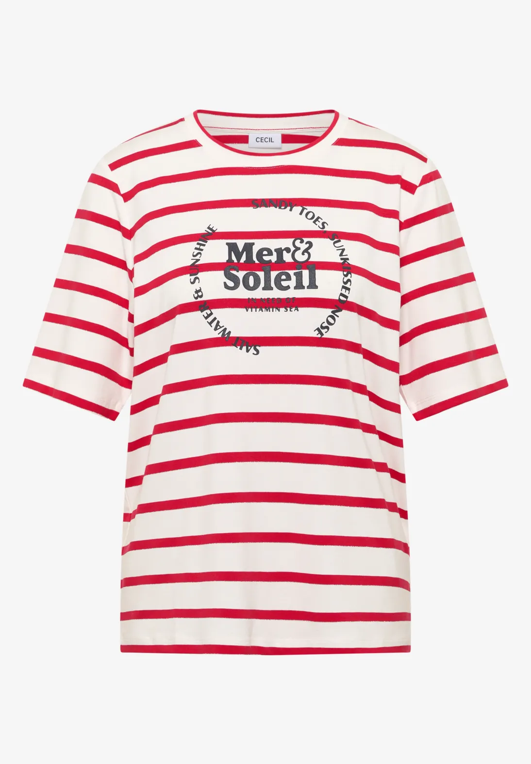 Cecil Striped Shirt - Glazed Apple Red