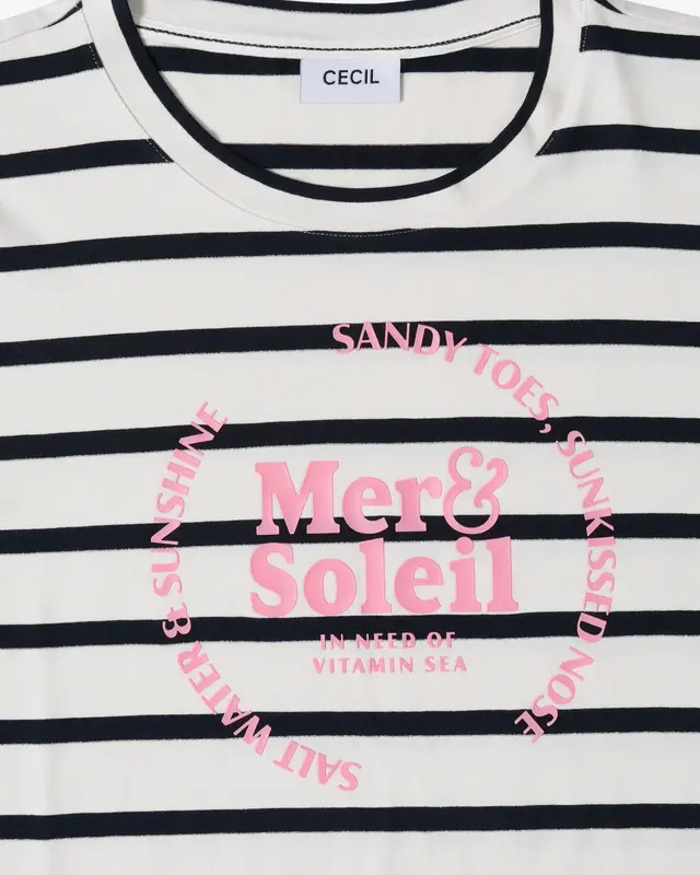 Cecil Gestreept Shirt - Universal Blue