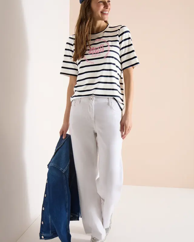 Cecil Gestreept Shirt - Universal Blue