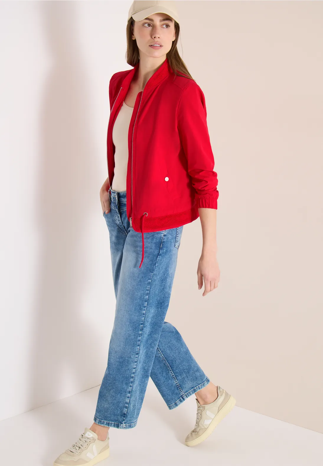 Cecil Blouson met Trekkoord - Glazed Apple Red