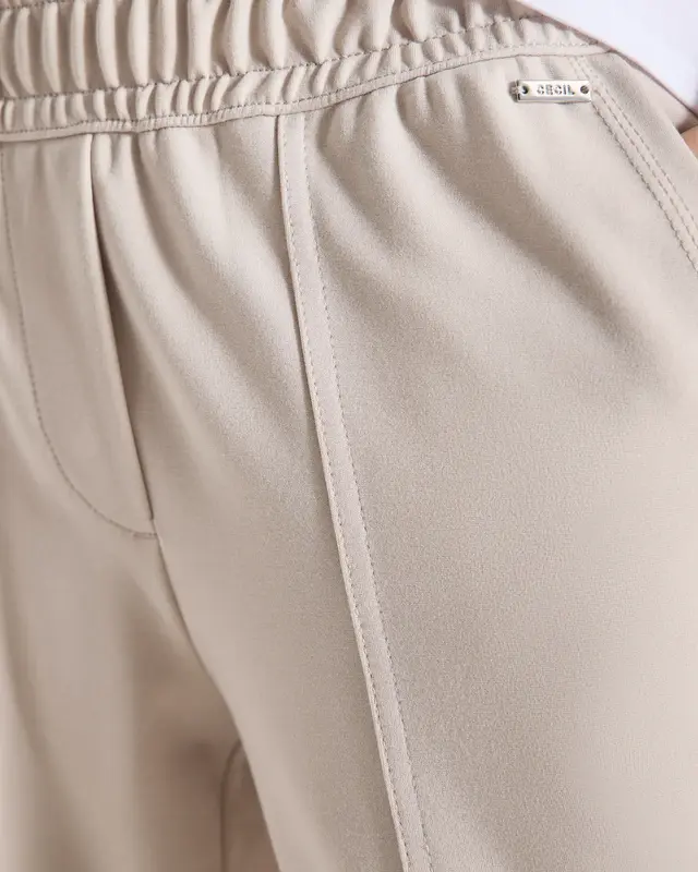Cecil Casual Fit Hose Tracey - Grain Beige