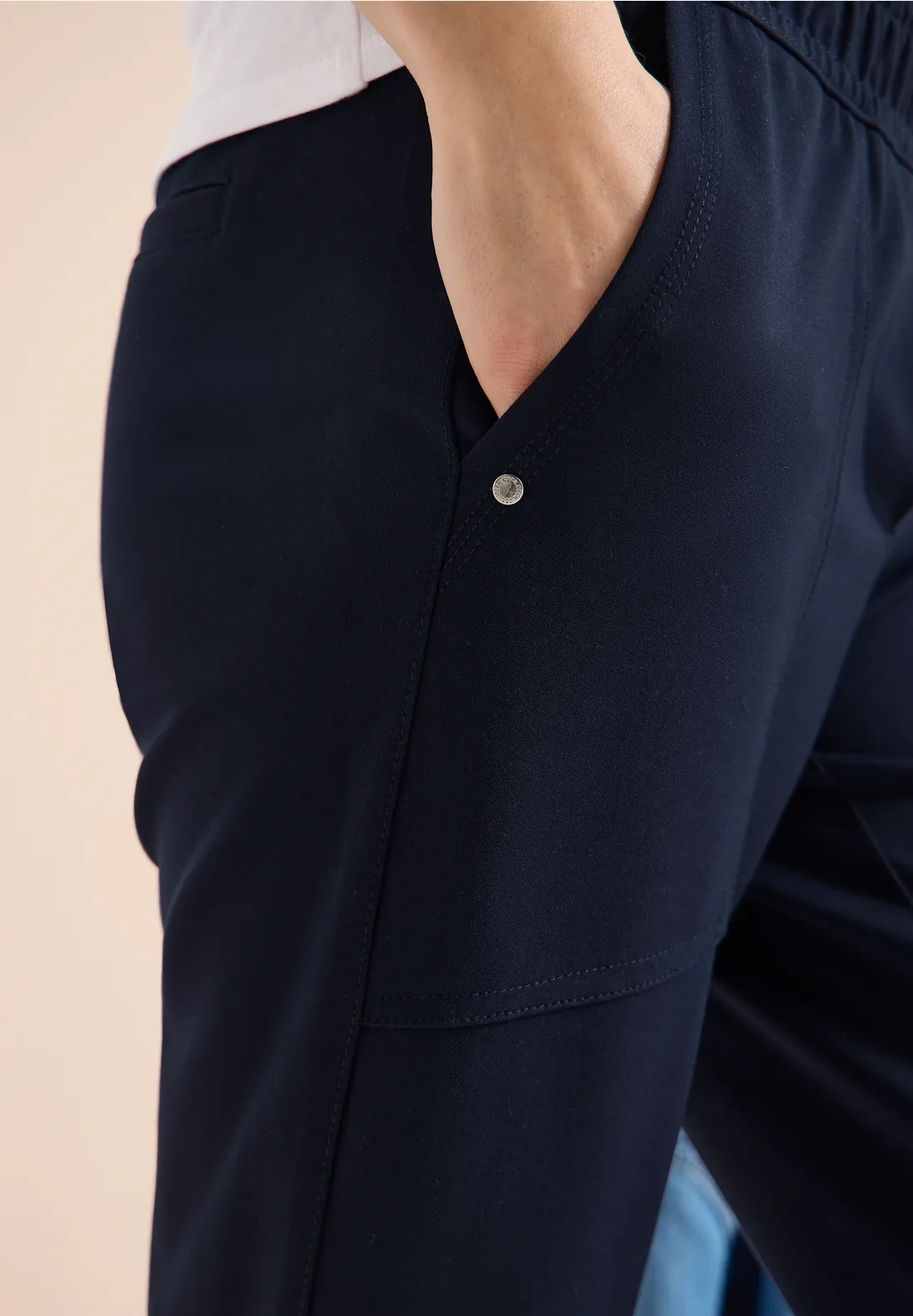 Cecil Casual Fit Pants Tracey - Universal Blue