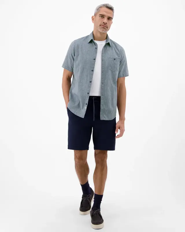 Lerros Linen Blend Shirt - True Blue