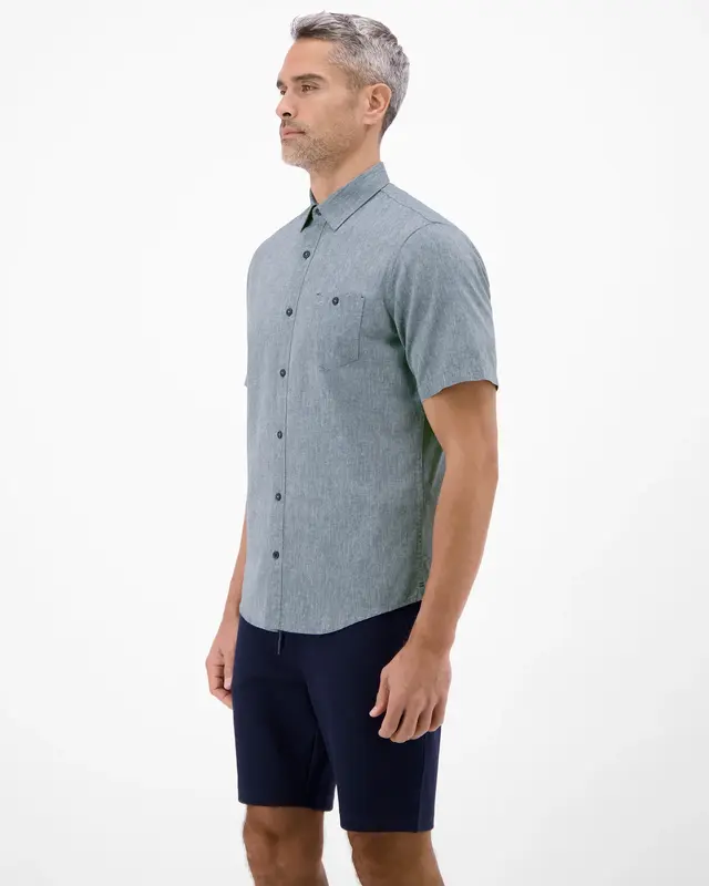Lerros Linen Blend Shirt - True Blue