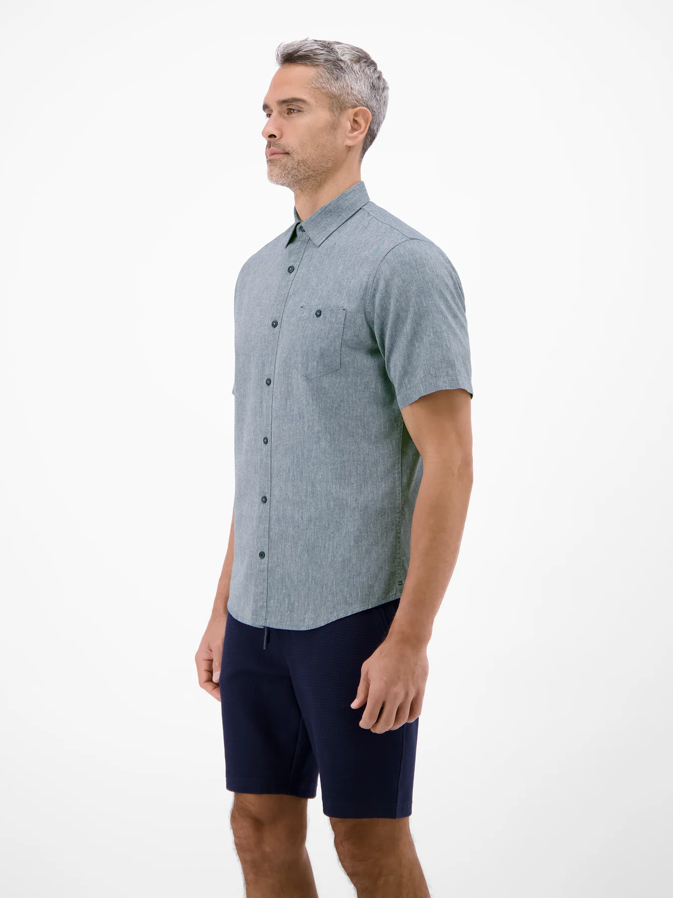 Lerros Linen Blend Shirt - True Blue