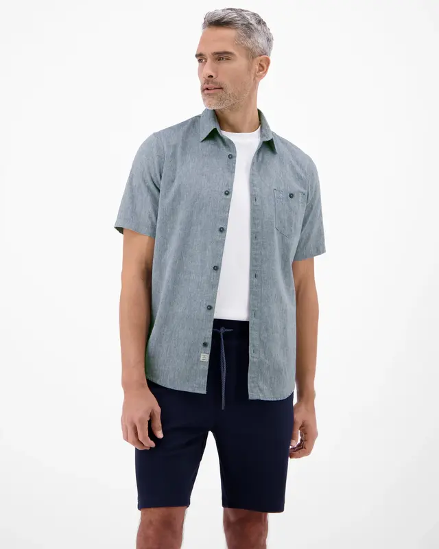Lerros Linen Blend Shirt - True Blue