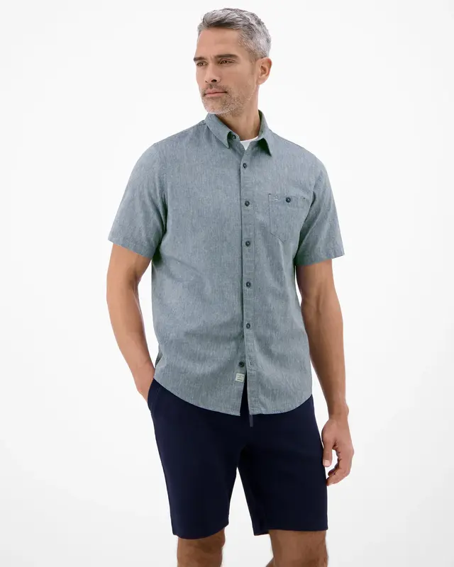 Lerros Linen Blend Shirt - True Blue
