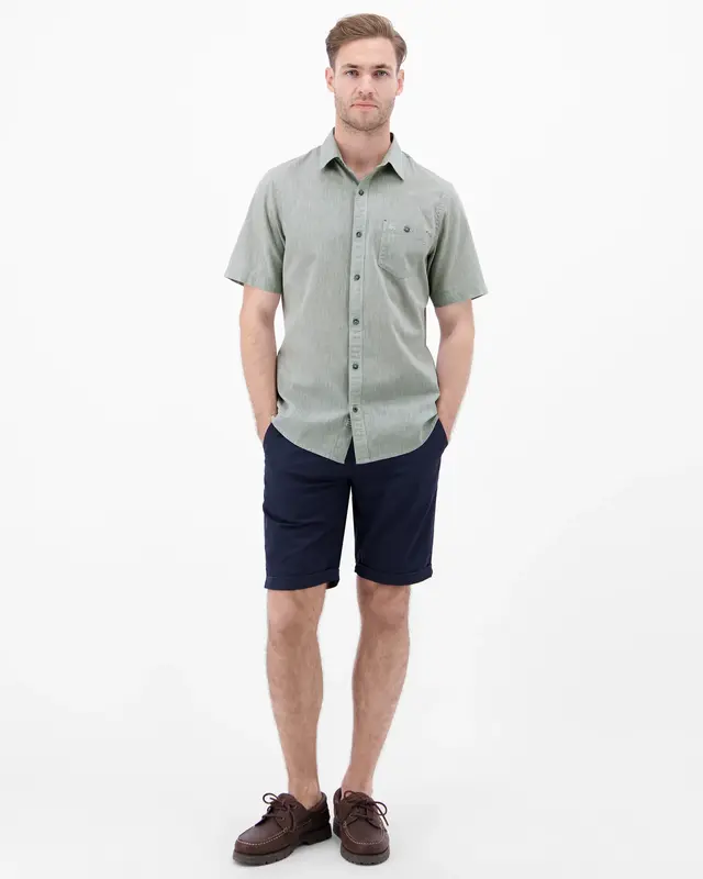 Lerros Leinenmix Hemd - Storm Grey