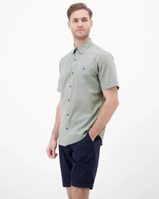 Lerros Linen Blend Shirt - Storm Grey