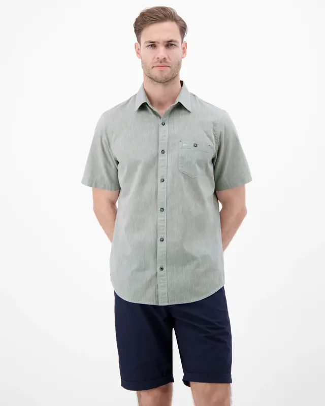 Lerros Leinenmix Hemd - Storm Grey