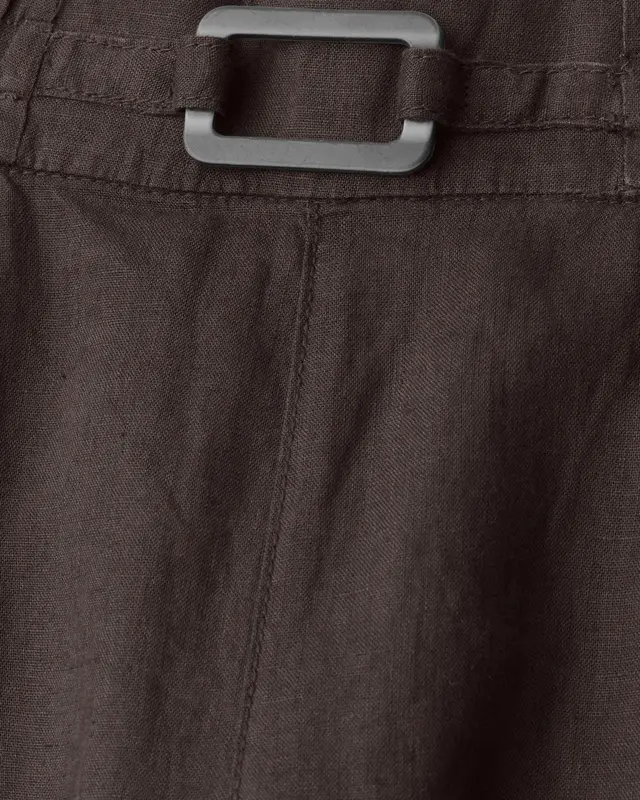 Street One Leinen Hose - Espresso Brown