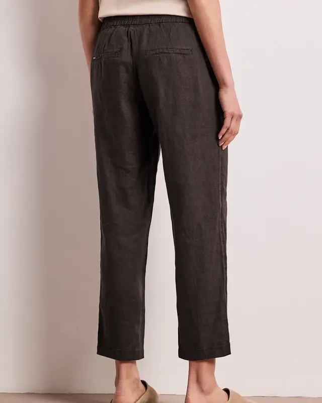 Street One Linen Pants - Espresso Brown