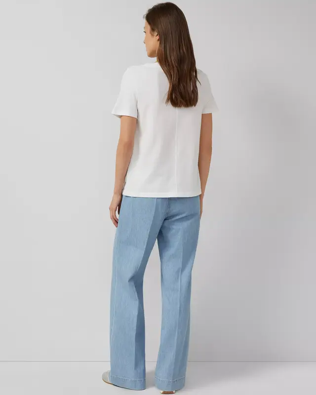 S. Oliver T-Shirt with Sequins - White