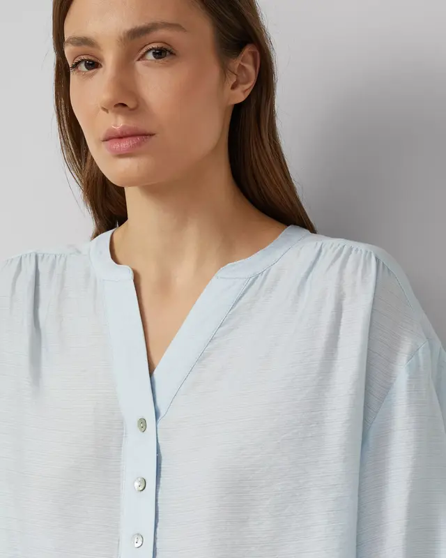 S. Oliver Korte Blouse - Light Blue