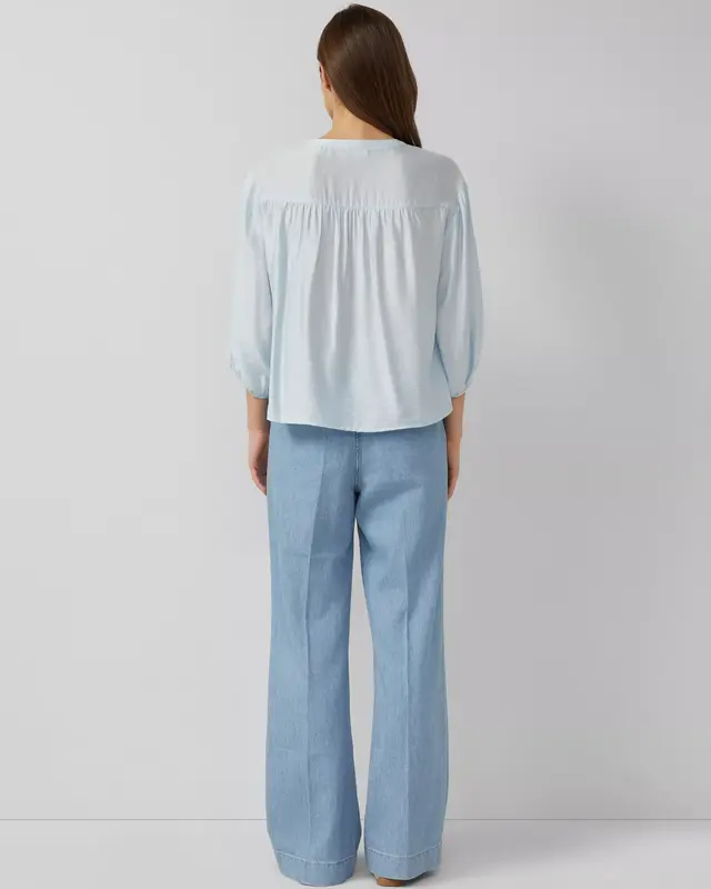 S. Oliver Short Blouse - Light Blue