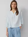 S. Oliver Kurze Bluse - Light Blue