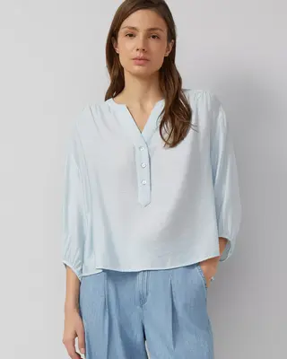 S. Oliver Korte Blouse - Light Blue