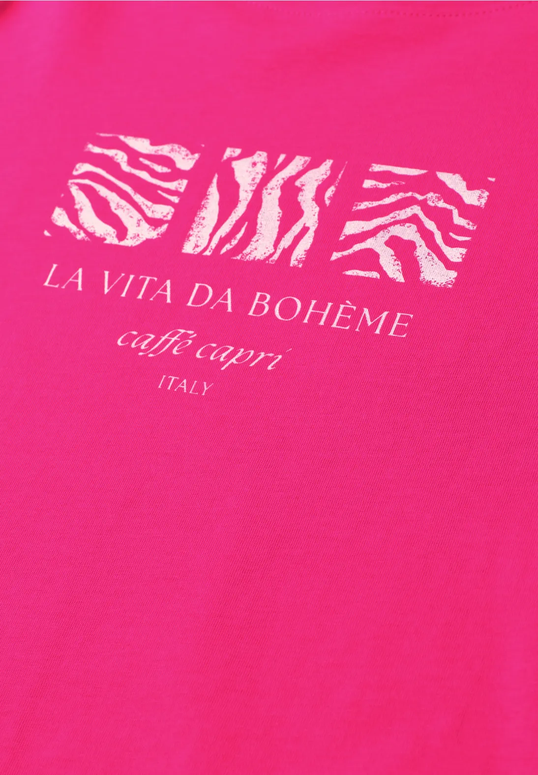 Street One Shirt mit Frontprint - Magenta Dream