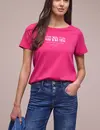 Street One Shirt with Frontprint - Magenta Dream