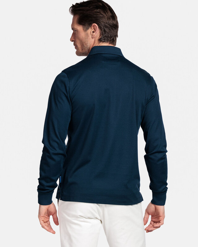Baileys Longsleeve Polo - Dark Blue