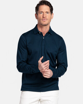 Baileys Longsleeve Polo - Dark Blue