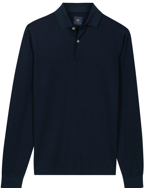 Baileys Longsleeve Polo - Dark Blue