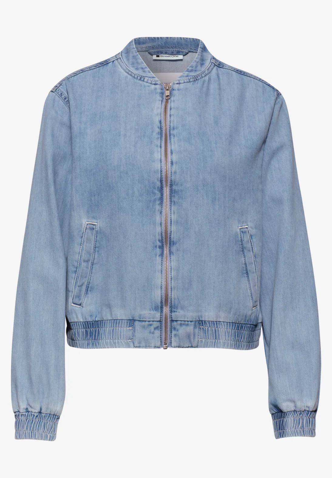 Street One Denim Look Blouson - Ultra Bleach Random Wash