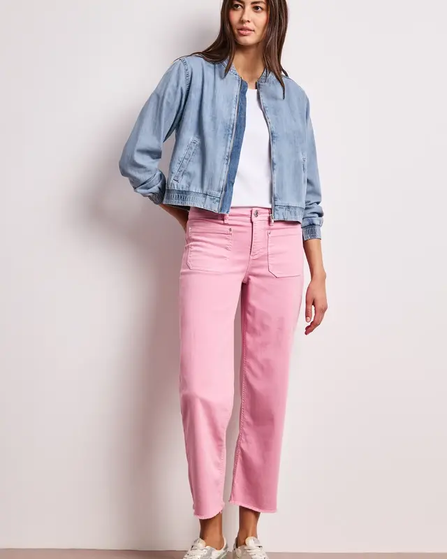 Street One Denim Look Blouson - Ultra Bleach Random Wash