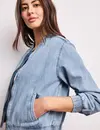 Street One Denim Look Blouson - Ultra Bleach Random Wash