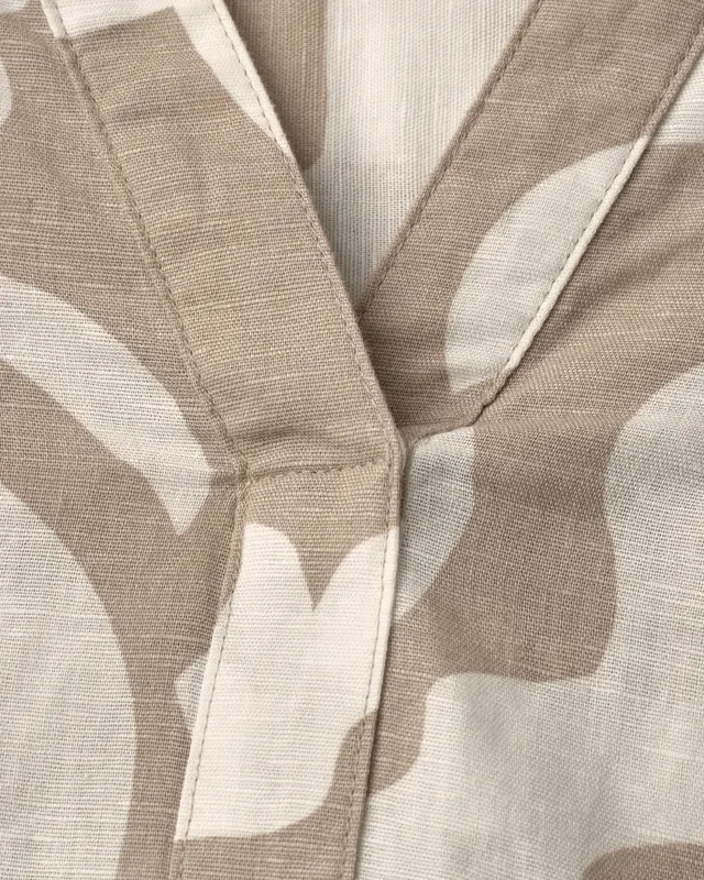 Street One Linnemix Blouse - Timeless Beige