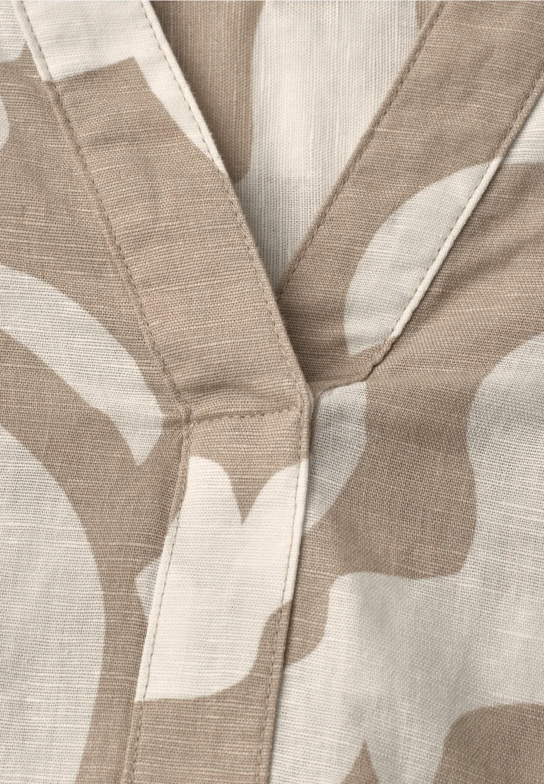 Street One Leinenmix Bluse - Timeless Beige