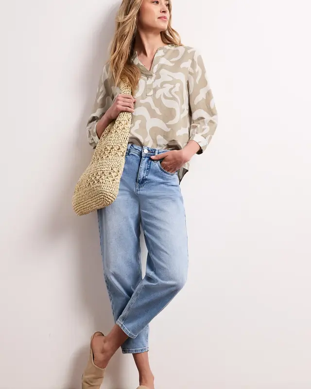 Street One Linenmix Blouse - Timeless Beige
