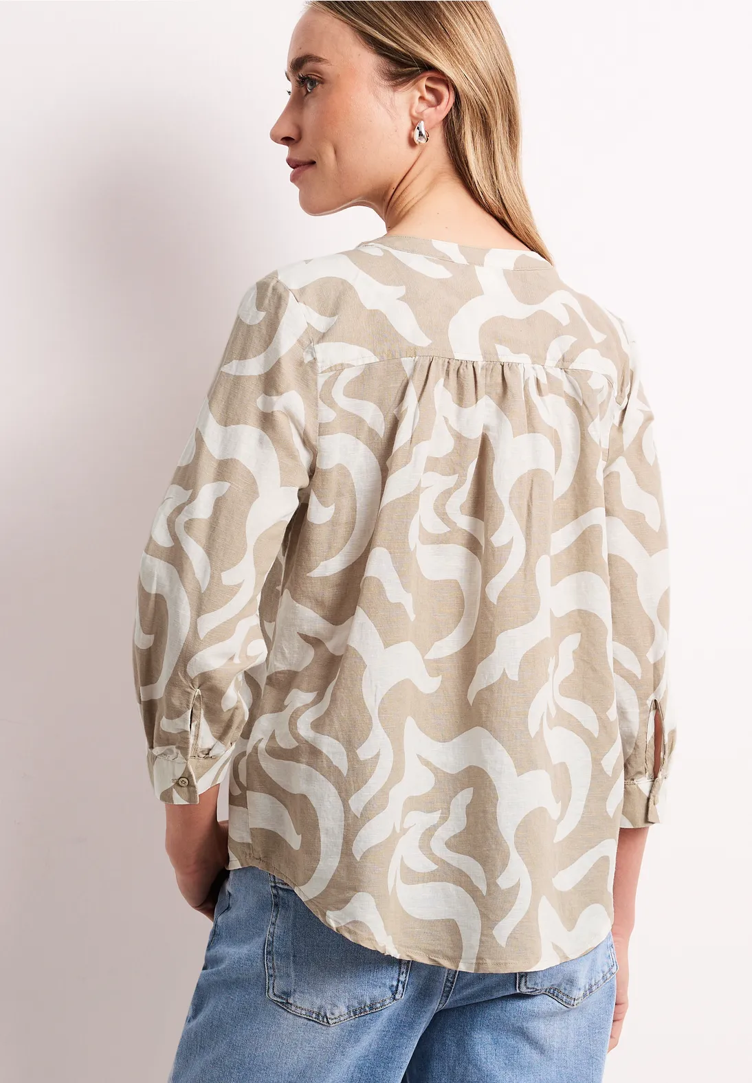 Street One Linenmix Blouse - Timeless Beige