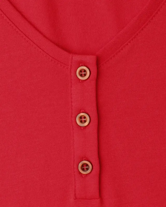 Street One Studio Shirt met Volant Mouw - Chili Red