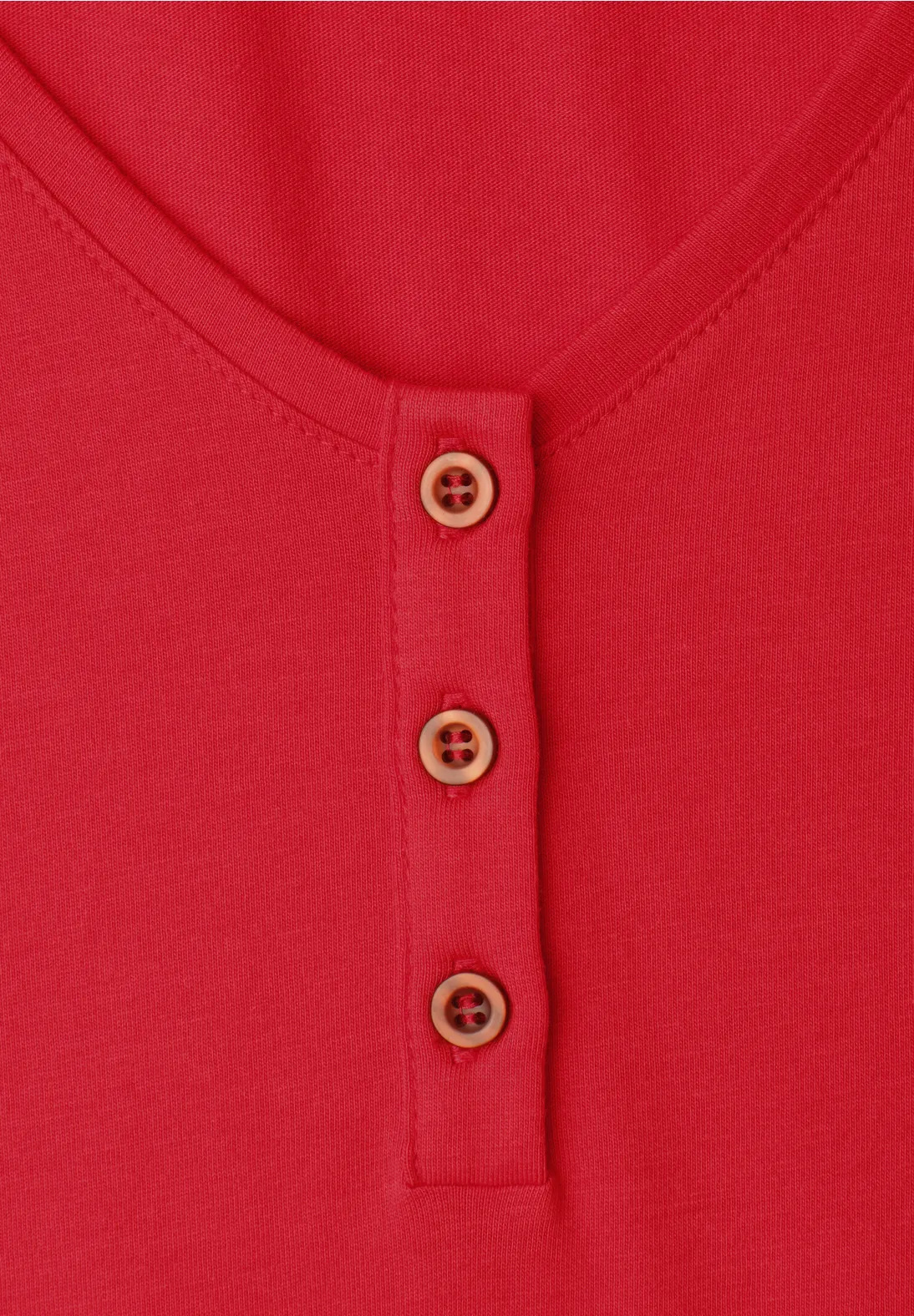 Street One Studio Shirt met Volant Mouw - Chili Red