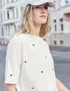 Street One Studio Shirt with Hearts - Off White