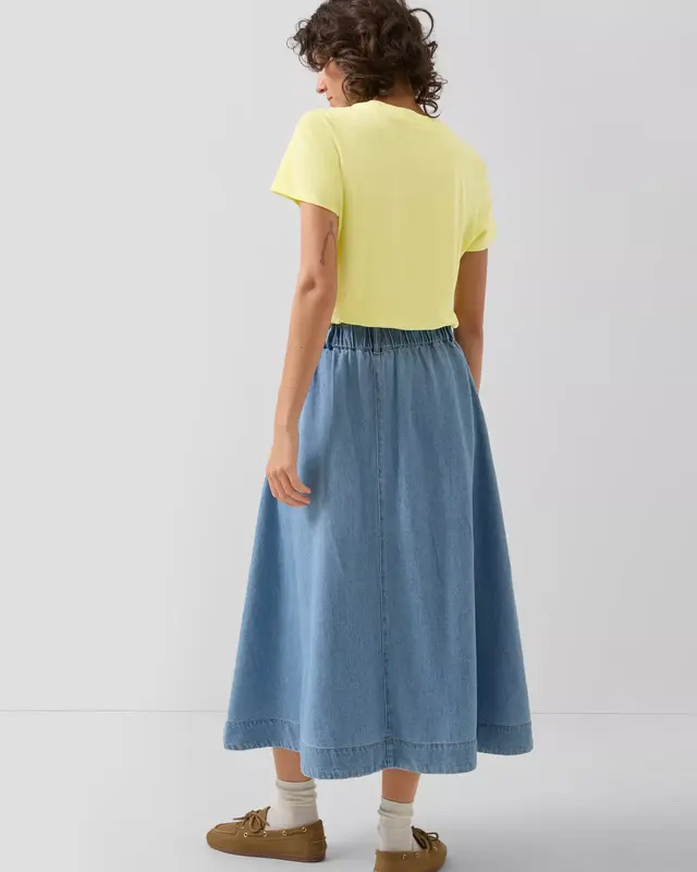 S. Oliver Linenmix T-Shirt - Light Yellow